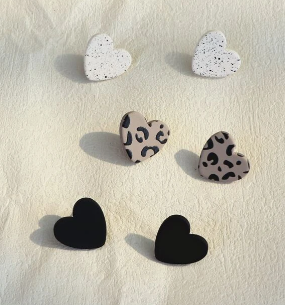 3 Pack Valentines Studs (Multiple Options)