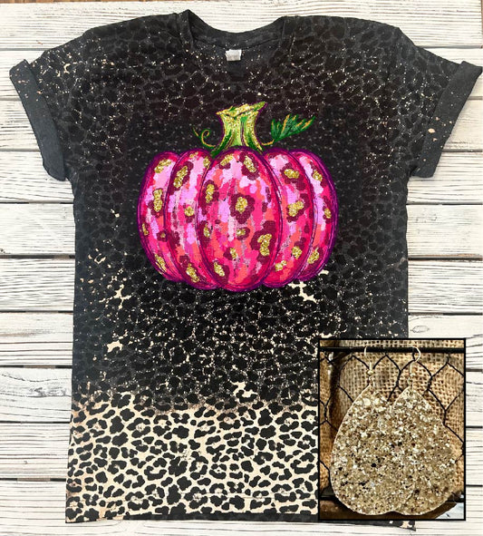 Bleached Pink Leopard Pumpkin