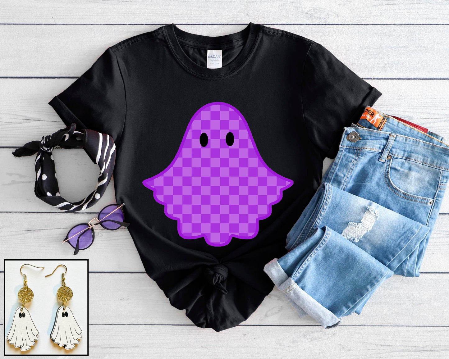 Purple Checkered Ghost